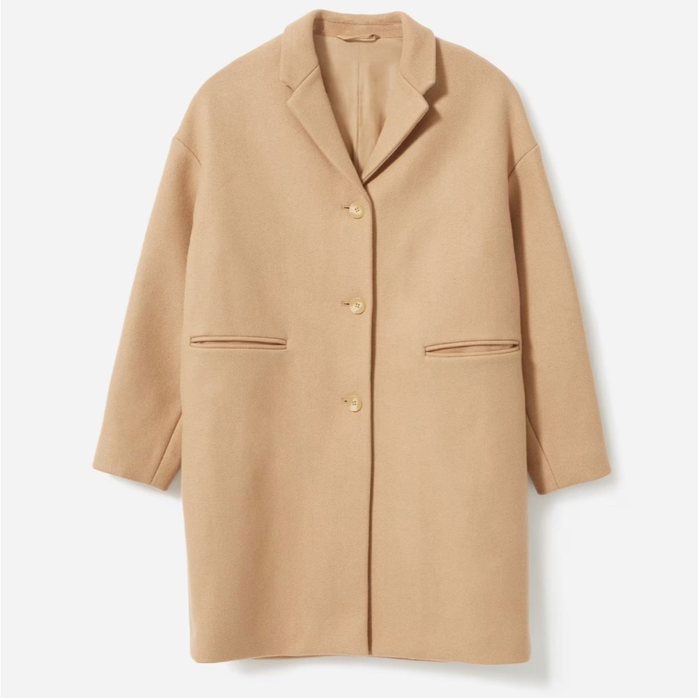 Everlane The Cocoon Coat in Camel